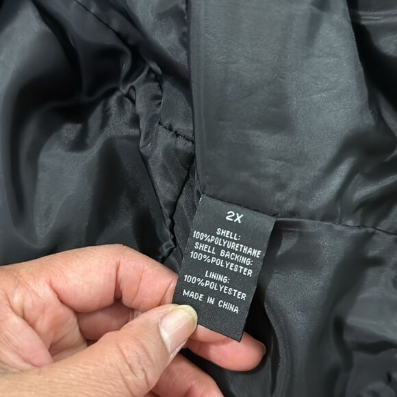 BACCINI FAUX LEATHER JACKET NWOT SIZE 2X - Picture 7 of 10